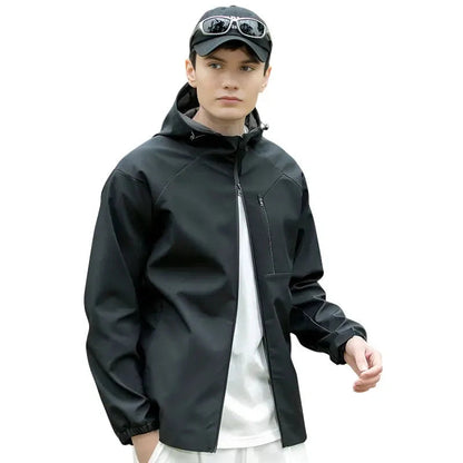 Softshell jas unisex met capuchon en meshvoering