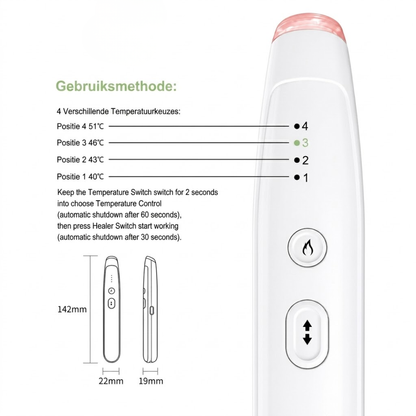 Insectenbeet Pen Verlichting - Chemievrije Warmtetherapie - USB Oplaadbaar