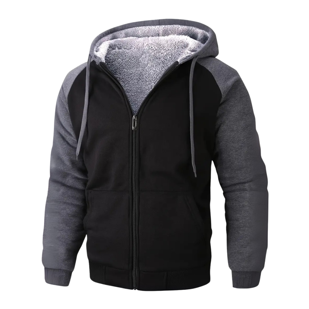 Heren Gevoerde Hoodie – Sherpavoering – Herfst/Winter
