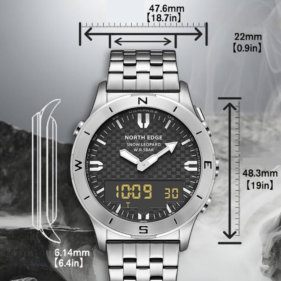 Outdoor Sport Horloge - Barometer - Kompas - OutdoorHavenNL