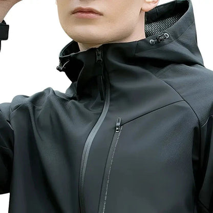 Softshell jas unisex met capuchon en meshvoering