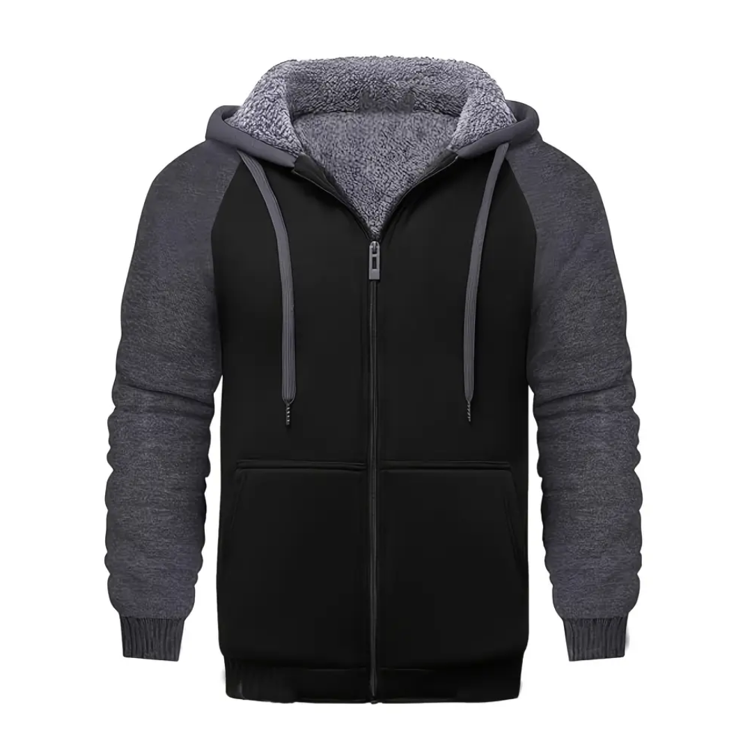 Heren Gevoerde Hoodie – Sherpavoering – Herfst/Winter