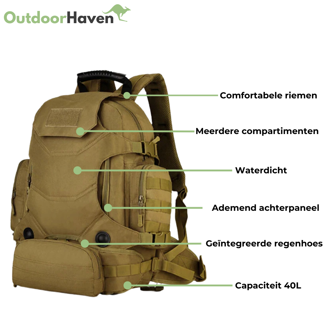 Tactische Rugzak - 40L - Outdoor - OutdoorHavenNL