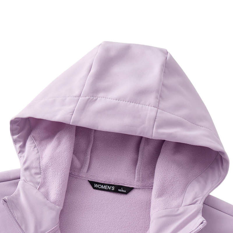 Sportieve softshell tussenjas dames met fleecevoering