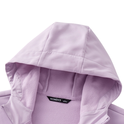 Sportieve softshell tussenjas dames met fleecevoering