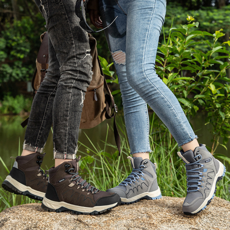 Wandelschoenen dames en heren enkelhoog waterafstotend