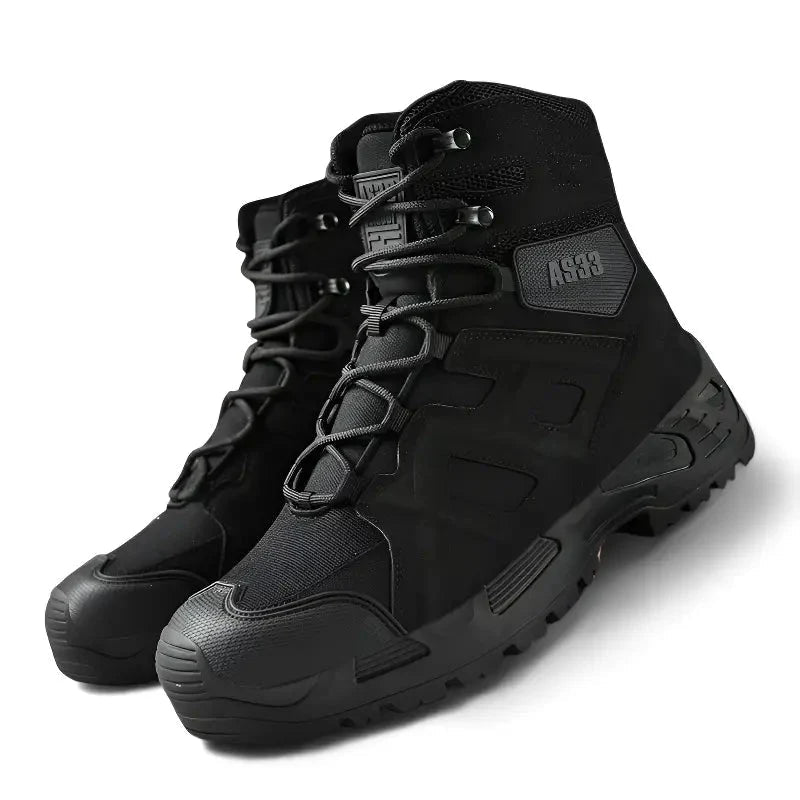 Militaire schoenen heren met hoge schacht en antislipzool