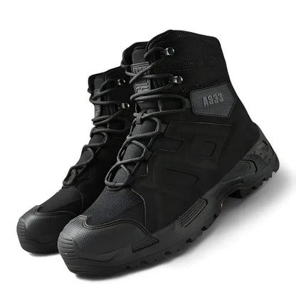 Militaire schoenen heren met hoge schacht en antislipzool