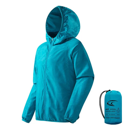 Dames windjack met capuchon, waterafstotend