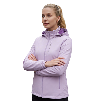Sportieve softshell tussenjas dames met fleecevoering