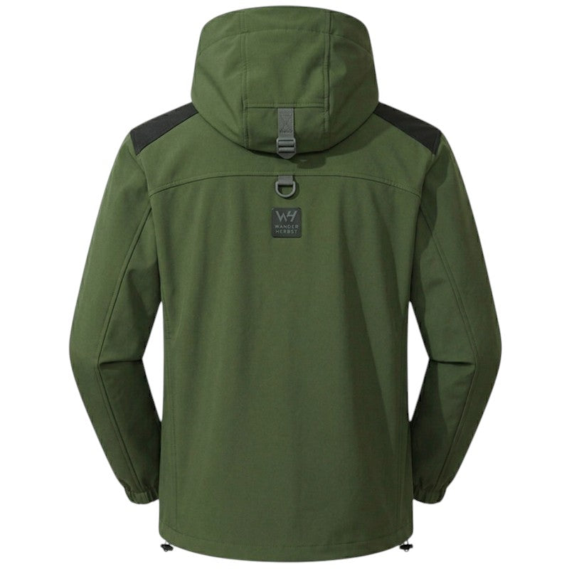 Hardshell jas voor heren, waterdicht en comprimeerbaar
