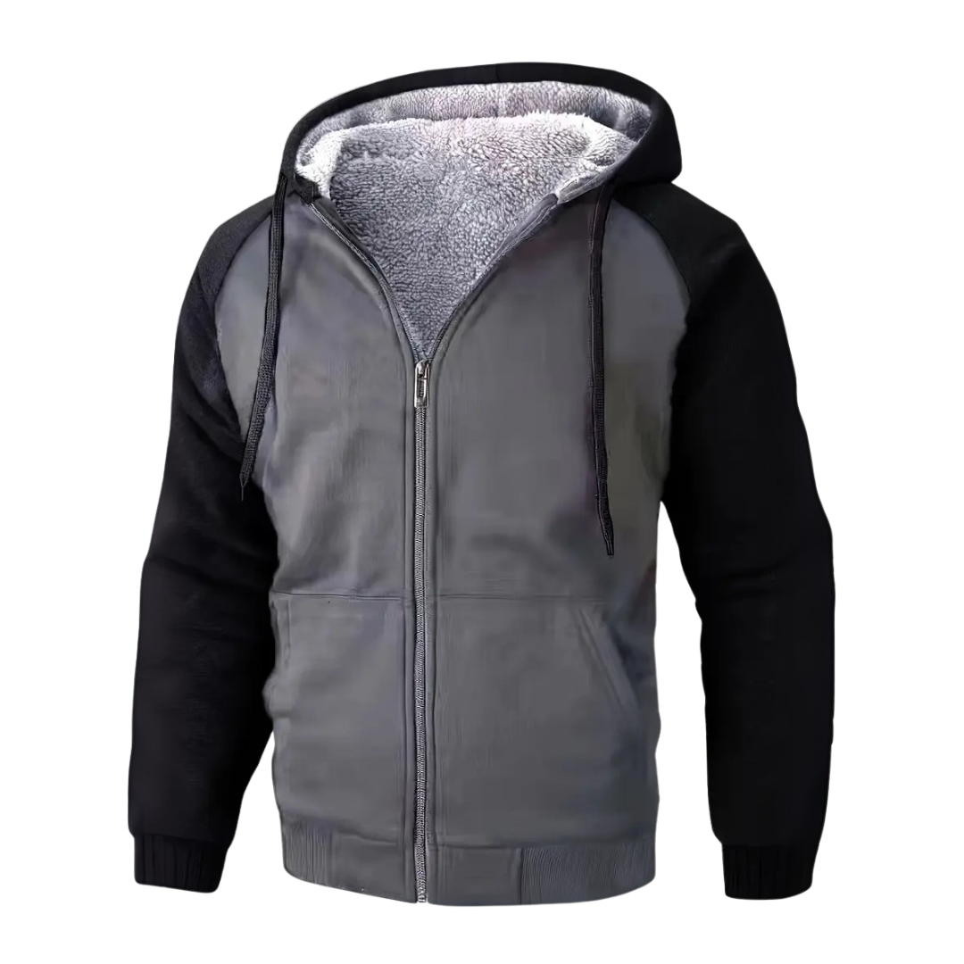 Heren Gevoerde Hoodie – Sherpavoering – Herfst/Winter