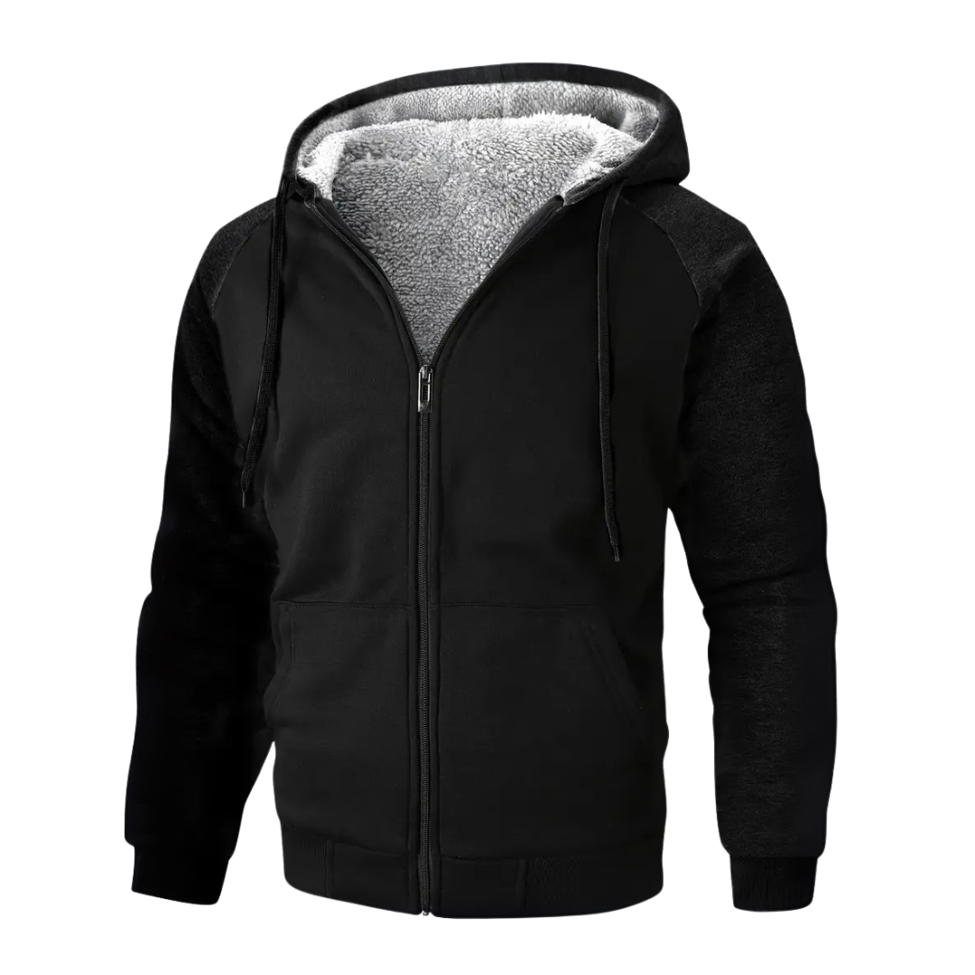 Heren Gevoerde Hoodie – Sherpavoering – Herfst/Winter