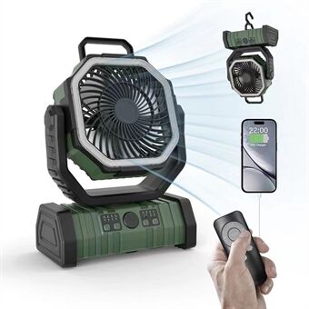 Camping Ventilator - 3-in-1 - LED - USB - OutdoorHavenNL