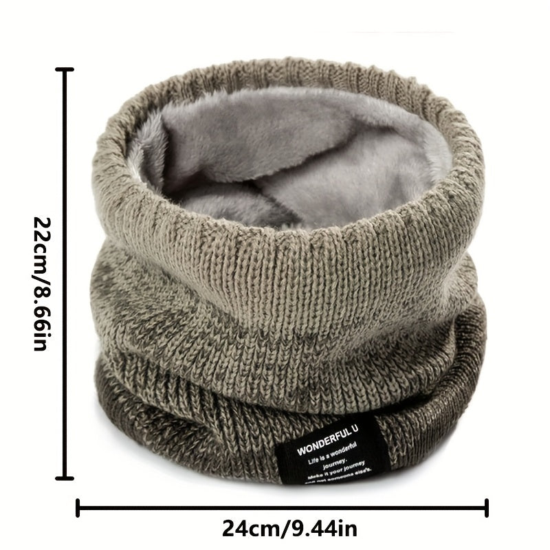 Nekwarmer met Kleurverloop - Gebreide Colsjaal - Dikke Pluche Voering