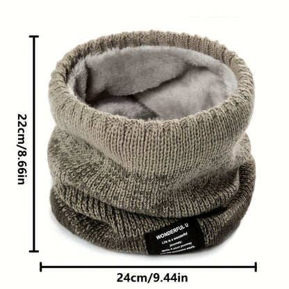 Nekwarmer met Kleurverloop - Gebreide Colsjaal - Dikke Pluche Voering
