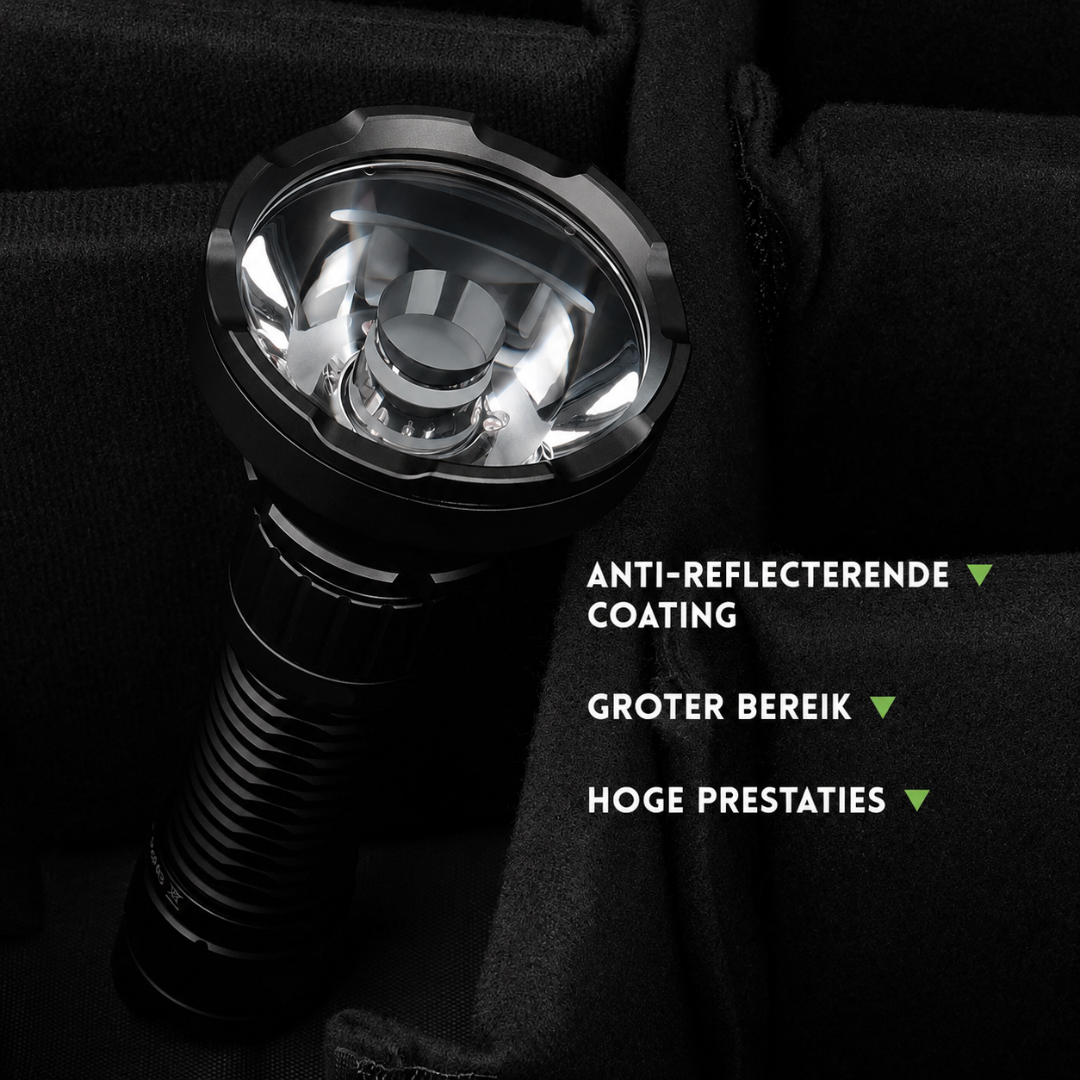 Zaklamp 2000 Lumen - 964M Bereik IPX6 - Oplaadbaar USB-C