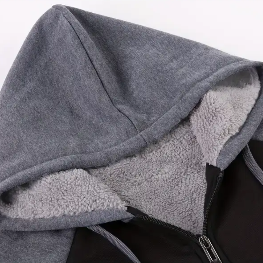 Heren Gevoerde Hoodie – Sherpavoering – Herfst/Winter