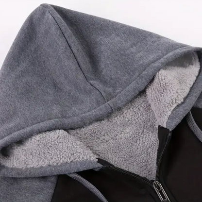 Heren Gevoerde Hoodie – Sherpavoering – Herfst/Winter