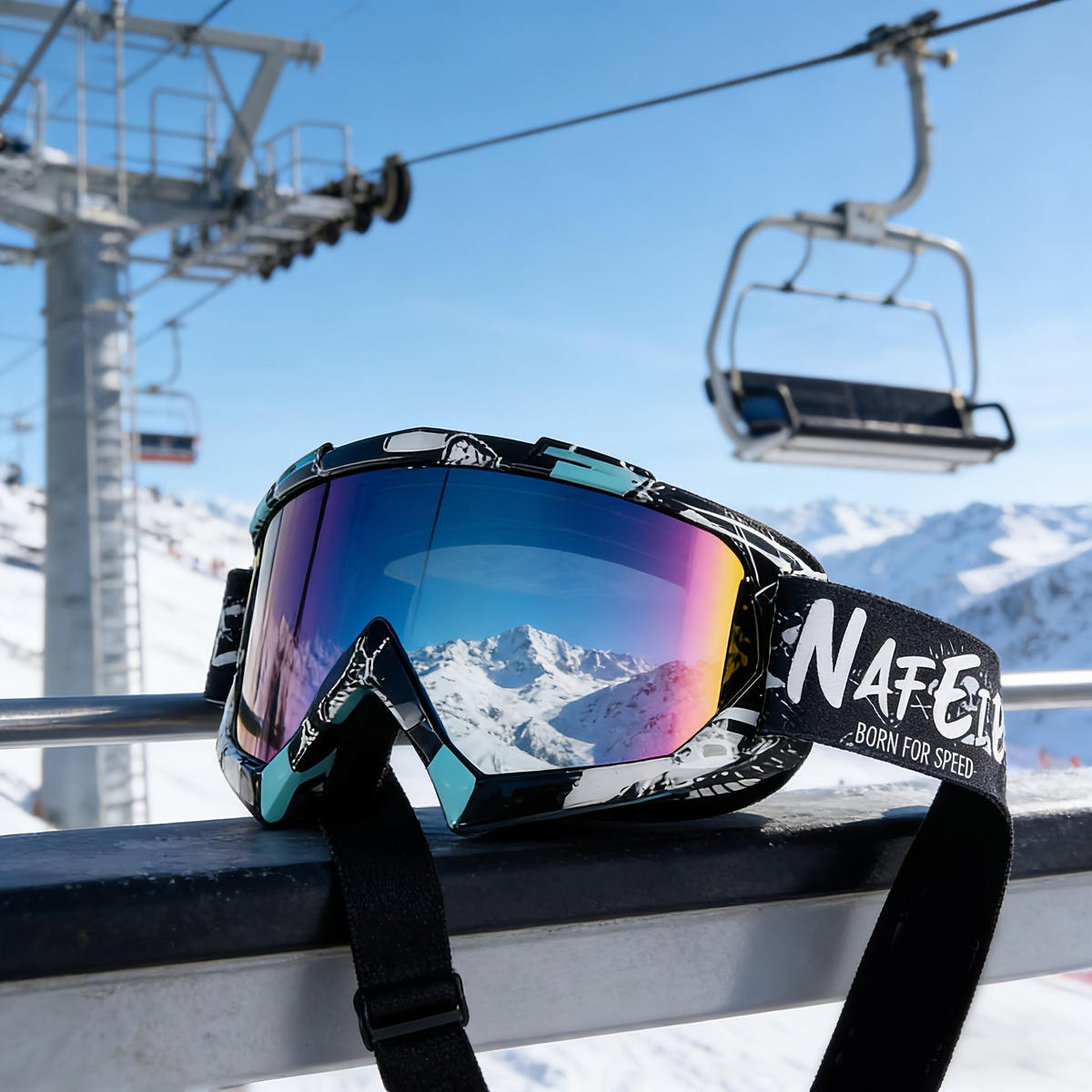 Skibril - Groot Zichtveld - Gespiegeld - Unisex