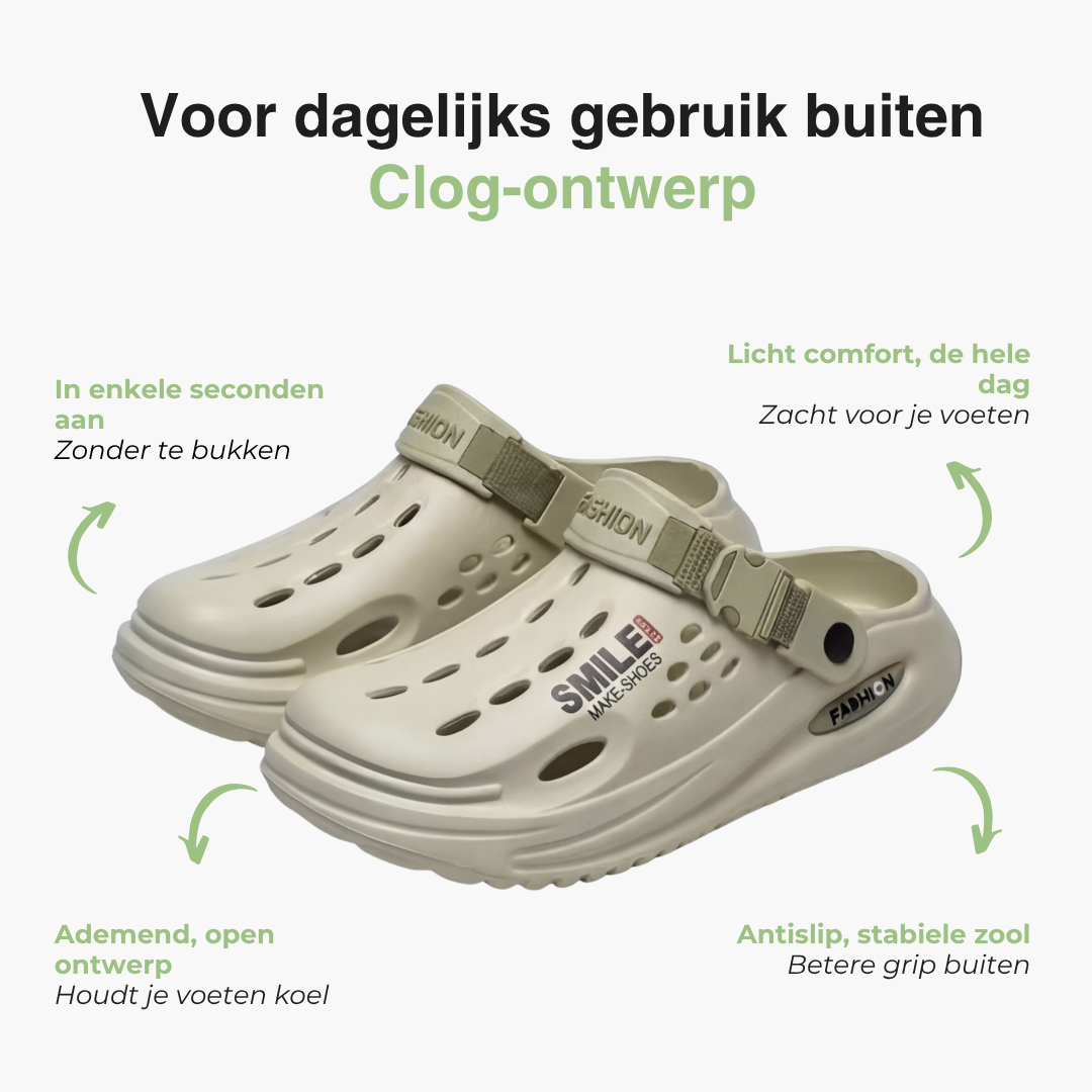 Heren Slip-On Clogs – Comfortabele Sandalen – Outdoor Instappers