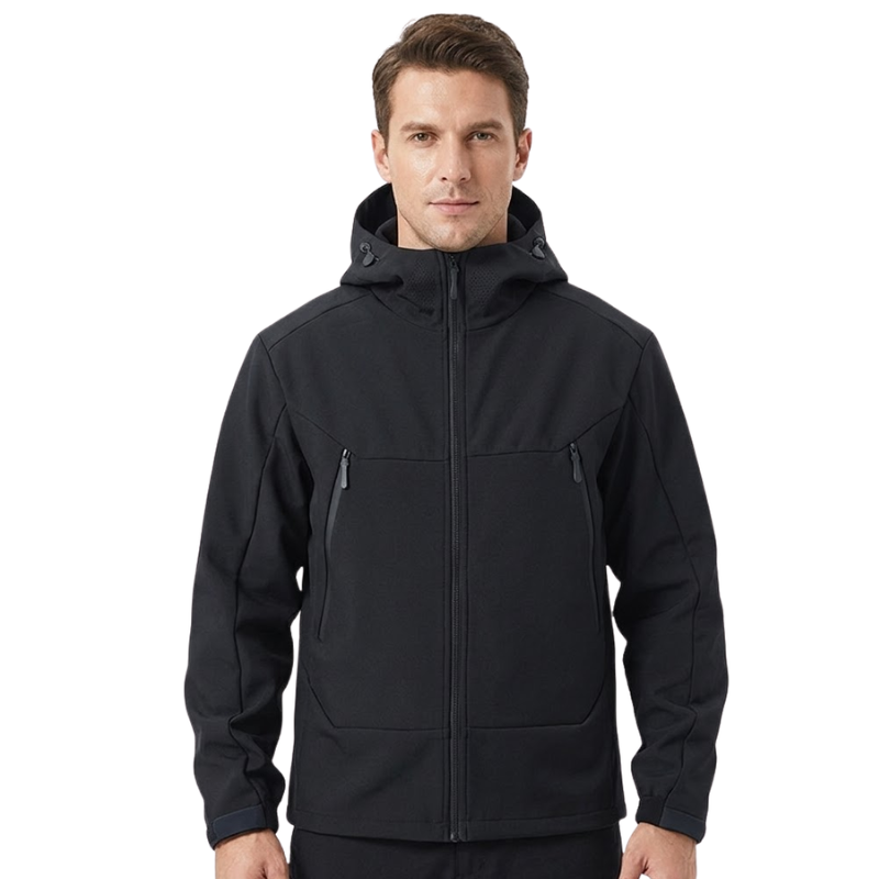 Softshell jas heren met fleece voering en ventilatiepanelen