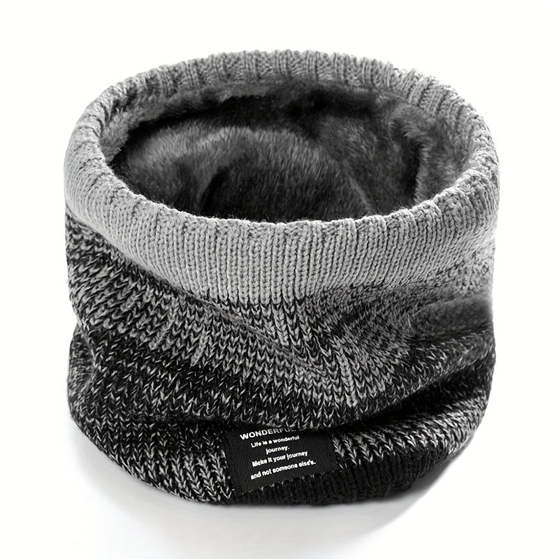 Nekwarmer met Kleurverloop - Gebreide Colsjaal - Dikke Pluche Voering