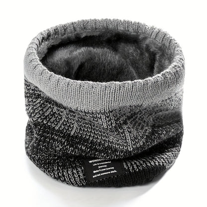 Nekwarmer met Kleurverloop - Gebreide Colsjaal - Dikke Pluche Voering
