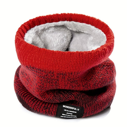 Nekwarmer met Kleurverloop - Gebreide Colsjaal - Dikke Pluche Voering