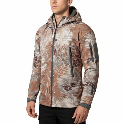 Camouflage Jas Heren - Softshell Jachtjas - Wind- & Waterdicht