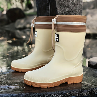 Heren regenlaarzen met halfhoge schacht, waterdicht
