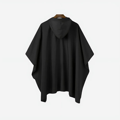 Regenponcho voor fiets en wandelen met buikzak