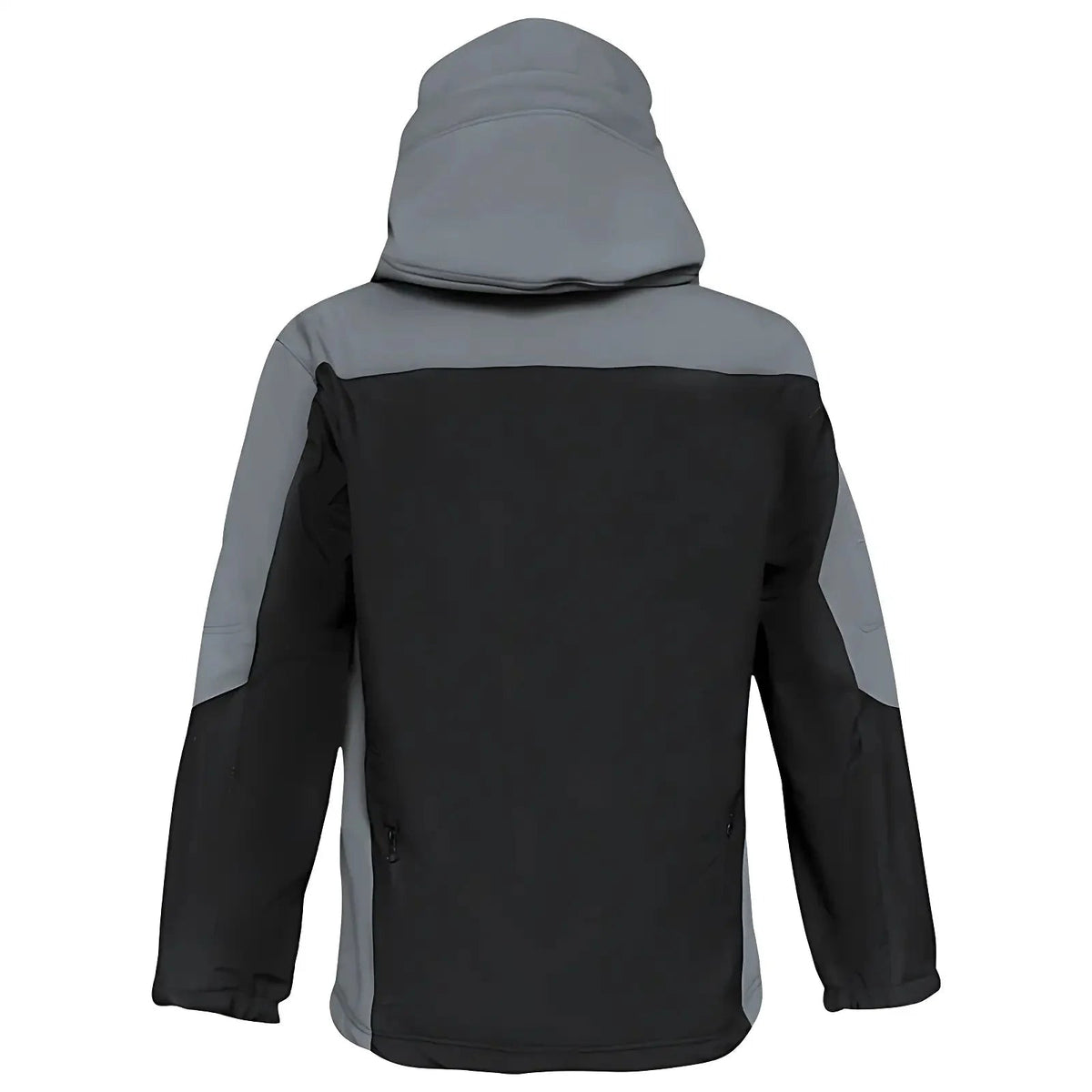 Gevoerde softshell jas heren met capuchon in camouflage