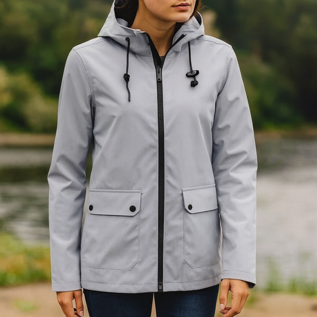 Korte Regenjas Dames - Overgangsjas met Capuchon - 6 Kleuren