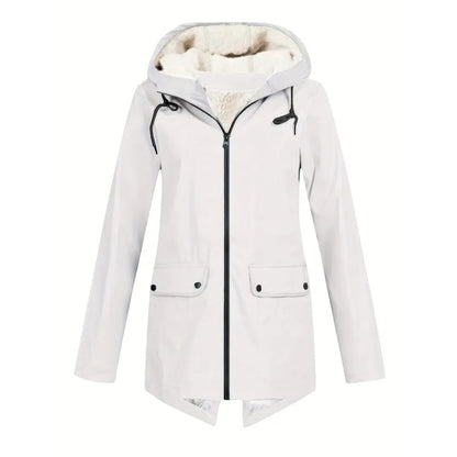 Waterdichte Dames Jas – Fleece Gevoerd – Met Capuchon