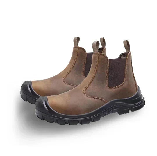 Werkschoenen heren met beschermkap en doortrapvaste zool