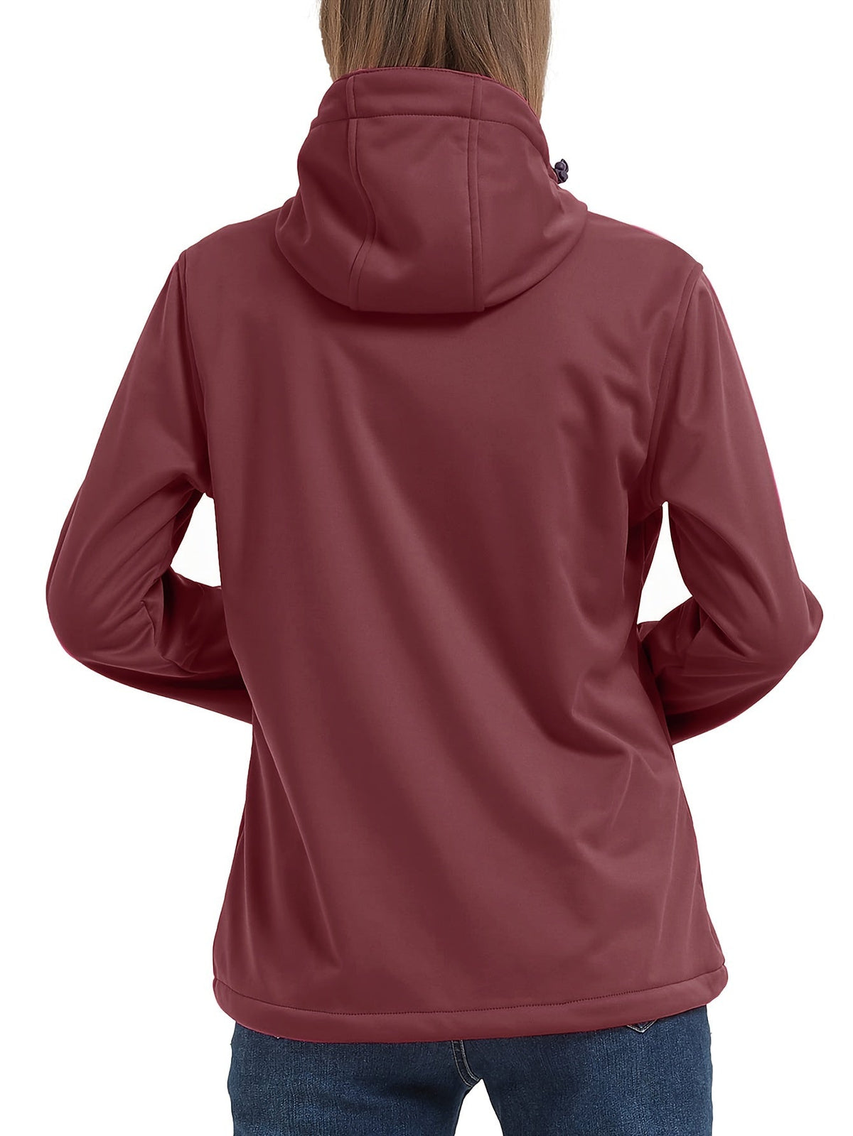Softshell jas dames met capuchon en fleece voering