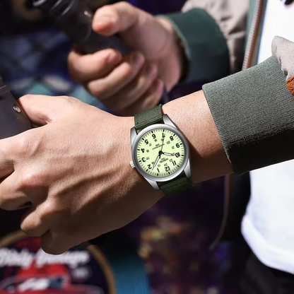 Heren Horloge – Militair Ontwerp – Waterbestendig & Sportief