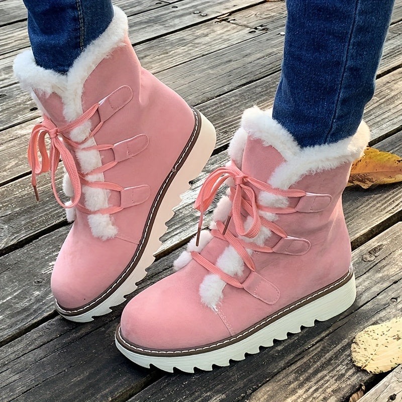 Snowboots Dames - Plateauzool - Met Veters