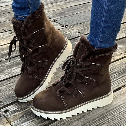 Snowboots Dames - Plateauzool - Met Veters