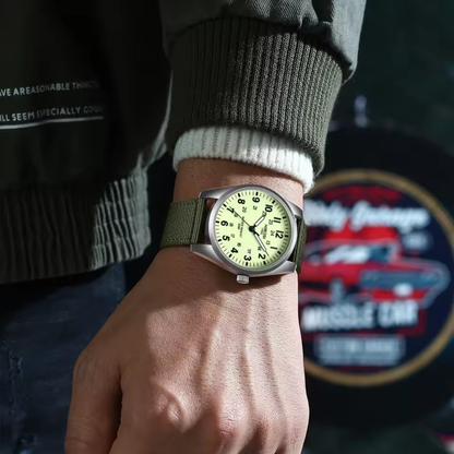 Heren Horloge – Militair Ontwerp – Waterbestendig & Sportief
