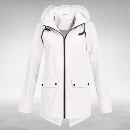 Korte Regenjas Dames - Overgangsjas met Capuchon - 6 Kleuren