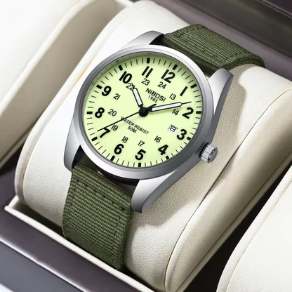 Heren Horloge – Militair Ontwerp – Waterbestendig & Sportief