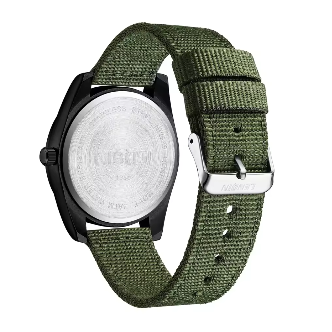 Heren Horloge – Militair Ontwerp – Waterbestendig & Sportief