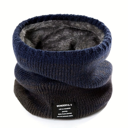 Nekwarmer met Kleurverloop - Gebreide Colsjaal - Dikke Pluche Voering