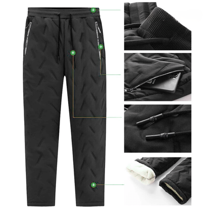 Thermobroek Heren - Gevoerde Joggingbroek - Winddicht
