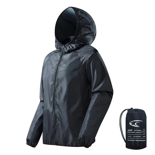 Dames windjack met capuchon, waterafstotend