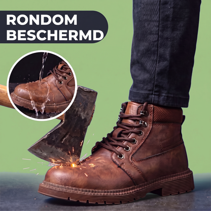 Werklaarzen Stalen Neus - Waterdicht - Antislip Zool