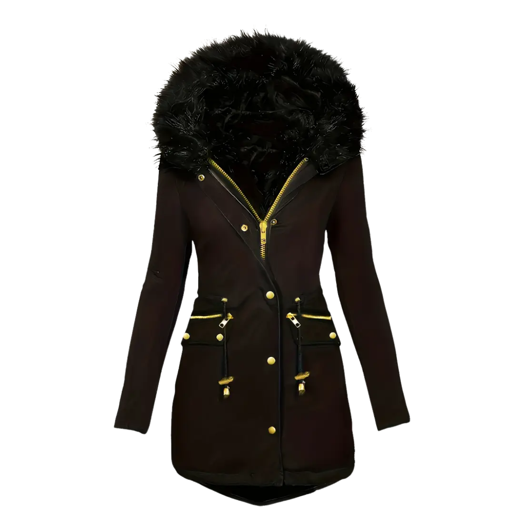 Dames Winter Parka Jas – Thermische Voering – Capuchon