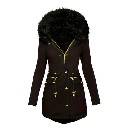 Dames Winter Parka Jas – Thermische Voering – Capuchon